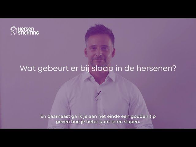 Dr. Merijn van de Laar in de video Slaap voor gezonde hersenen, prikkelarme versie van Hersenstichting
